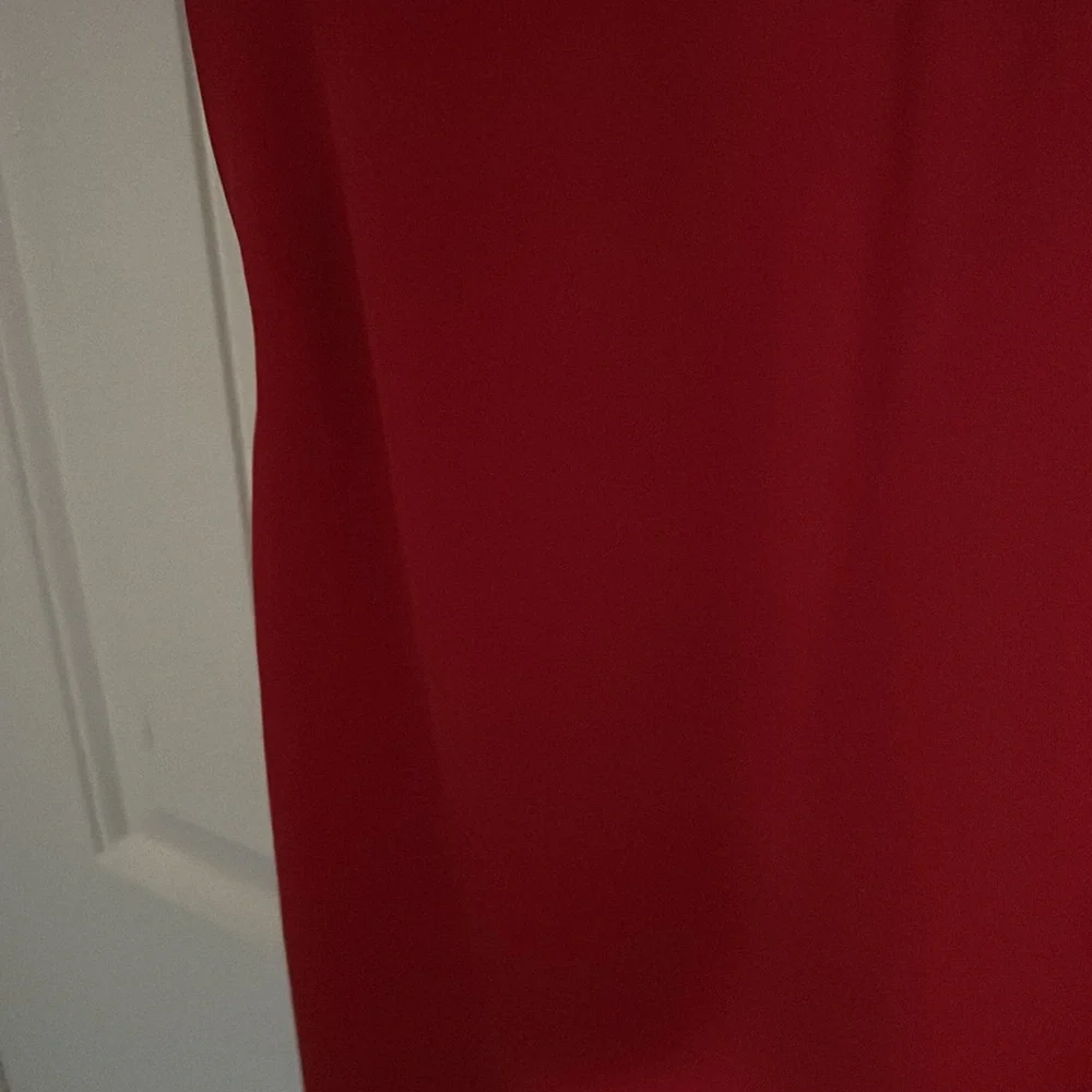 Pretty red relaxing women knee length dress size Medium - Picture 6 of 6